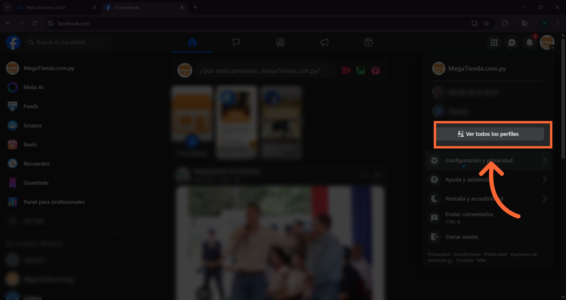 Interactuar como página